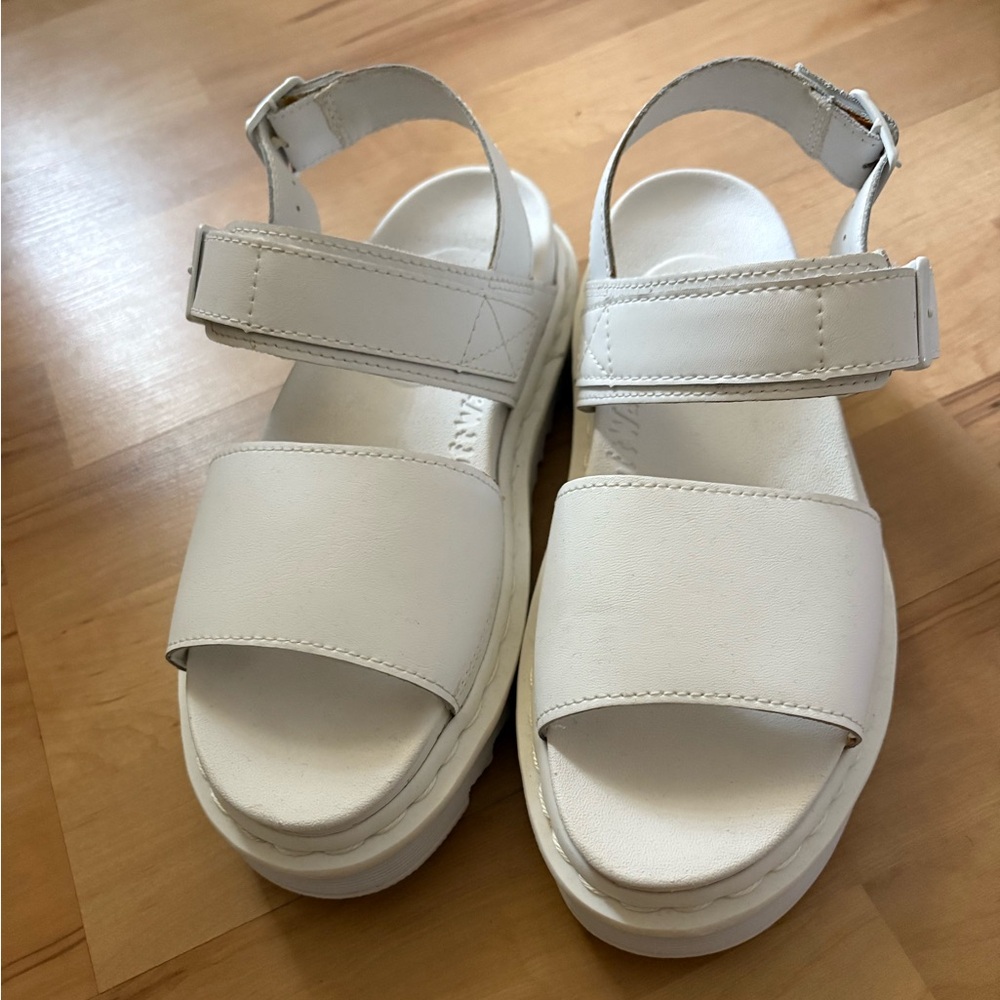 Dr. Martens White Sandals